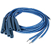 IGNITION WIRE SET, BLUE MAX, UNIVERSAL, BLUE, STRAIGHT