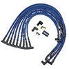 IGNITION WIRE SET, ULTRA 40, SLEEVED, SBC, HEI, 90 DEGREE, BLUE