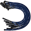 IGNITION WIRE SET, ULTRA 40, SLEEVED, BBC NON-HEI, STRAIGHT, BLUE