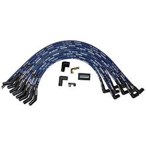 IGNITION WIRE SET, ULTRA 40, SLEEVED, FORD 429-460 HEI, 135 DEGREE, BLUE
