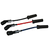 IGNITION WIRE SET, ULTRA 40, UNSLEEVED, GM LS, 9.75 IN., BLUE