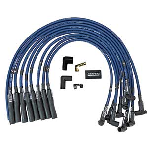 IGNITION WIRE SET, ULTRA 40, UNSLEEVED, BBC, HEI, BLUE
