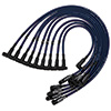 IGNITION WIRE SET, ULTRA 40, UNSLEEVED, SBC, SPRINT CAR, BLUE