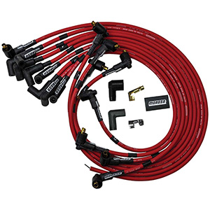 IGNITION WIRE SET, ULTRA 40, UNSLEEVED, SBC, NON-HEI,  RED