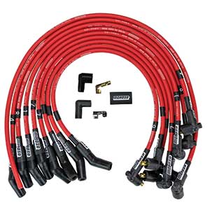 IGNITION WIRE SET, ULTRA 40, UNSLEEVED, FORD 302, RED
