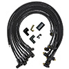 IGNITION WIRE SET, ULTRA 40, UNSLEEVED, BBC, NON-HEI, BLACK