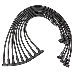 IGNITION WIRE SET, ULTRA 40, UNSLEEVED, SBC, SPRINT CAR, BLACK