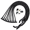 IGNITION WIRE SET, ULTRA 40, UNSLEEVED, BBC UNDER HEADER, HEI, 135 DEGREE