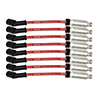 WIRE SET 8.5MM RED ULTRA 40, LS 9.75 IN. LONG W ALUM. HEATSHIELD