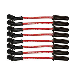 WIRE SET RED 8.5MM ULTRA 40 9.75 IN. LONG W/O ALUM. HEATSHIELD