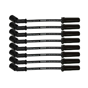 WIRE SET BLACK 8.5MM ULTRA 40 9.75 in. LONG, WO ALUM. HEATSHIELD