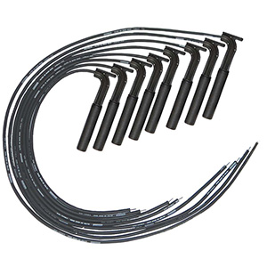 IGNITION WIRE SET, ULTRA 40,UNIV LONG HNDL, HEMI BLK