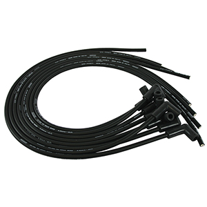 IGNITION WIRE SET, ULTRA 40, UNIV, 90 DEG BOOTS, BK