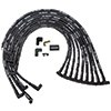 IGNITION WIRE SET, ULTRA 40, SLEEVED, SBC, HEI, 90 DEGREE, BLACK