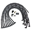 IGNITION WIRE SET, ULTRA 40, SLEEVED, BBC HEI, 90 DEGREE, BLACK