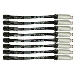 IGNITION WIRE SET, ULTRA 40, SLEEVED, GM LS, 12 IN, BLACK