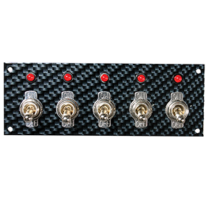 SWITCH PANEL,TOGGLE, GREY/BLACK