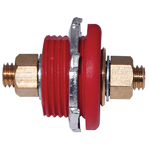 CONNECTOR, THRU PANEL, RED
