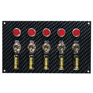 SWITCH PANEL, TOGGLE, GREY/BLACK