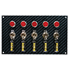 SWITCH PANEL, TOGGLE, GREY/BLACK