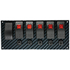 SWITCH PANEL, ROCKER LED, GREY/BLACK