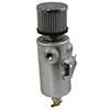 TANK, BREATHER, CATCH CAN,  3/8 NPT FEMALE AND 1/2 NPT FEMALE, ROLL BAR MOUNT