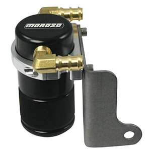 SEPARATOR, AIR OIL, CATCH CAN, SMALL BODY, BLACK FINISH, CHRYSLER/DODGE CHALLENGER, CHARGER, MAGNUM, 300C, 5.7/6.1