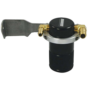 SEPARATOR, AIR OIL, CATCH CAN,  SMALL BODY, BLACK FINISH, TOYOTA TUNDRA, 07-14