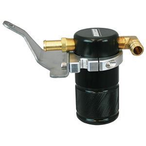 SEPARATOR, AIR OIL, CATCH CAN, SMALL BODY, BLACK FINISH, JEEP JK, 2007-2011