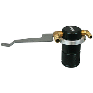 SEPARATOR, AIR OIL, CATCH CAN, SMALL BODY, BLACK FINISH, SUBARU WRX, 15-UP