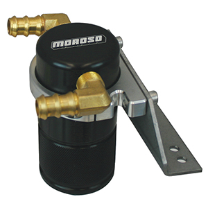 SEPARATOR, AIR OIL, CATCH CAN, SMALL BODY, BLACK FINISH, FORD F150 ECOBOOST/5.0L, 11-14