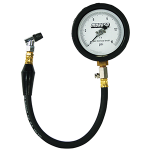 TIRE GAUGE, 15 PSI, 4 IN DISPLAY, 1/2 PERCENT ACCURACY