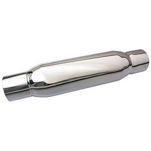 MUFFLER, SPIRAL FLOW, 3.0 IN DIAMETER, STAINLESS STEEL