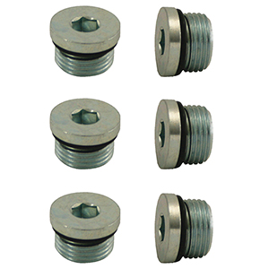 PLUG, STEEL -8AN, 3/4-16, WITH O-RING