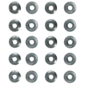 NUTS,  OIL PANS, ETC. 1/4 IN. x 28 IN., 20 PACK