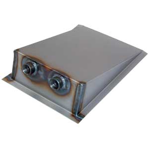 GAS TANK SUMP, TWO 1/2 IN. NPT FEMALE FITTINGS