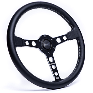 Max Papis Innovations 1970 Era Autodromo Steering Wheel with Black Machined Spoke