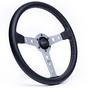 Max Papis Innovations 1970 Era Autodromo Steering Wheel with Silver Spoke