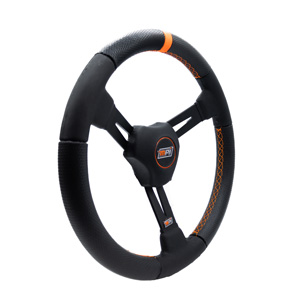 MPI 15" Dirt Late Model/Modified Aluminum Steering Wheel - With 1-1/2" XL Hyper Grip