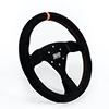 Max Papis Innovations MPI 13" Flat Suede Steering Wheel