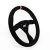 Max Papis Innovations MPI 14" Flat Suede Steering Wheel