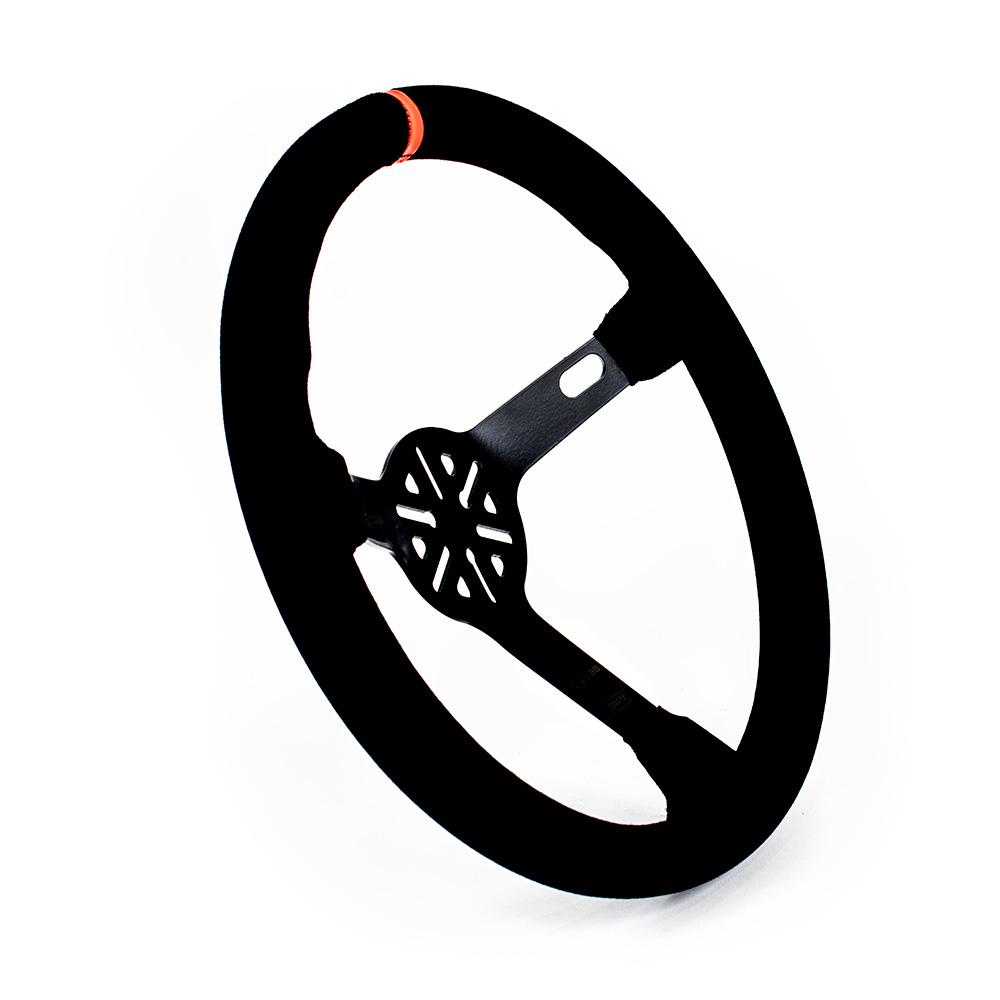 Max Papis Innovations MPI SimMax 14" Sim Racing Stock Car Style Steering Wheel, Suede