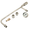 Mr Gasket Fuel Line Chrm W/Gauge 9-5/16