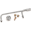 Mr Gasket Fuel Line Chrm W/Gauge 9-5/8