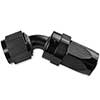 Mr Gasket 45 Deg Swivel Hose End -6 Black