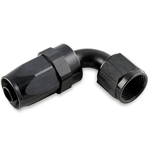 Mr Gasket 90 Deg Swivel Hose End -10 Black