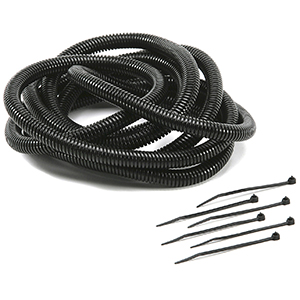 Mr Gasket Wire Cover Kit 8'L X 3/8 Blk