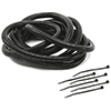 Mr Gasket Wire Cover Kit 8'L X 3/8 Blk