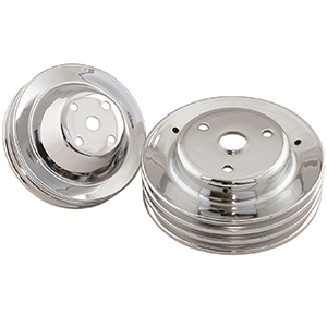 Mr Gasket Chrm Pulley Set Sb Chev