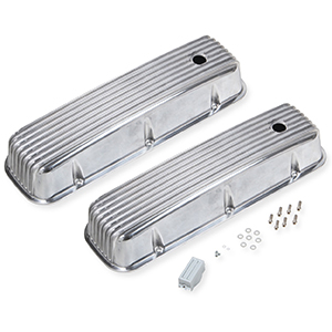 Mr Gasket Cast Alum V/C Polished Finned Bbc 396-454